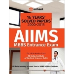 The Arihant book of 16 Years' (2000-2015) Solved Papers : AIIMS MBBS Entrance Exam 