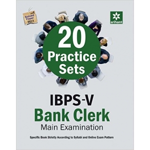 The Arihant book of 20 Practice Sets for IBPS-5 Bank Clerk Main Examination
