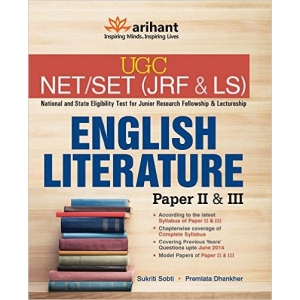 The Arihant book of UGC Net/Set (JRF & Ls) English Literature Paper Ii & Iii