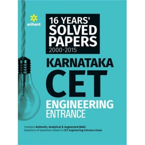 The Arihant book of 16 Years'' Solved Papers 2000-2015 Karnataka CET Engineering Entrance