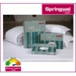 SPRINGWEL MATTRESS - BED SHEETS - WHITE ORCHID - PILLOW SIZE 46x71CMS - BEDSHEET SIZE - 228x274CMS