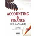 Accounting & Finance for Managers