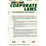 SEBI & Corporate Laws - The Corporate Laws Weekly