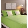  Tangerine Green Cotton King Size Bed Sheet - Set of 3