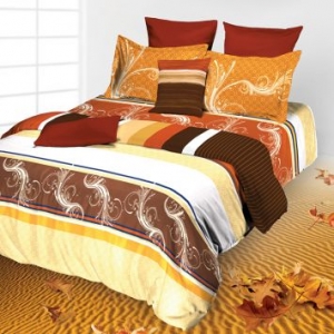 Tangerine Bedsheet safari white and brown